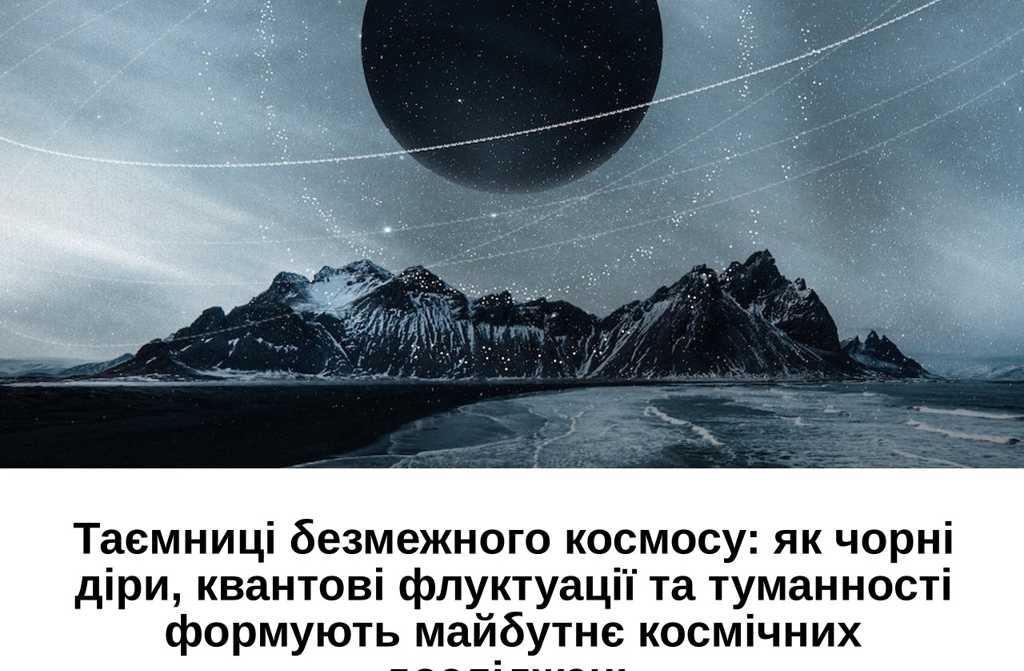 Таємниці безмежного космосу: як чорні діри, квантові флуктуації та туманності формують майбутнє космічних досліджень