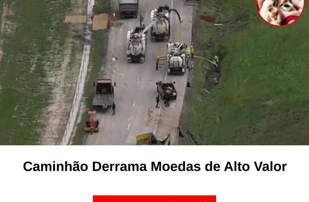 Caminhão Derrama Moedas de Alto Valor