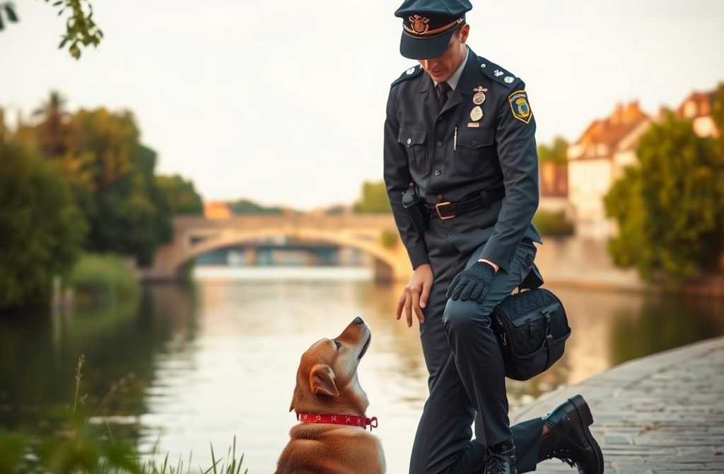 Dog Refuses to Leave Bridge, Police Soon Discover Why