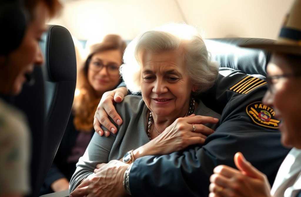 Passagiere quälten eine alte Dame, doch der Pilot stellte sich schützend vor sie.