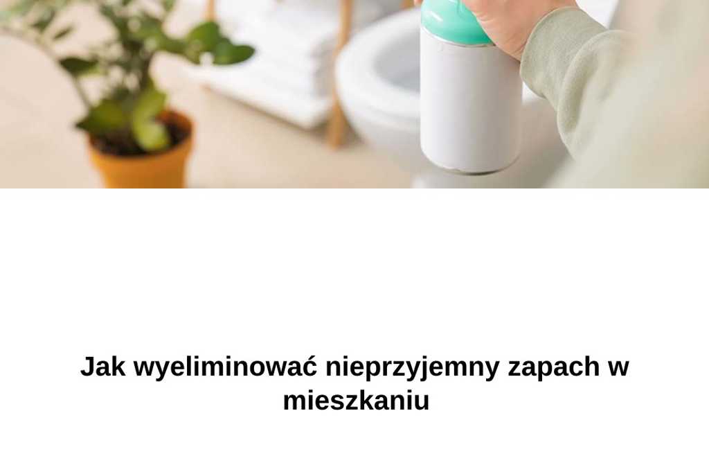 Jak wyeliminować nieprzyjemny zapach w mieszkaniu