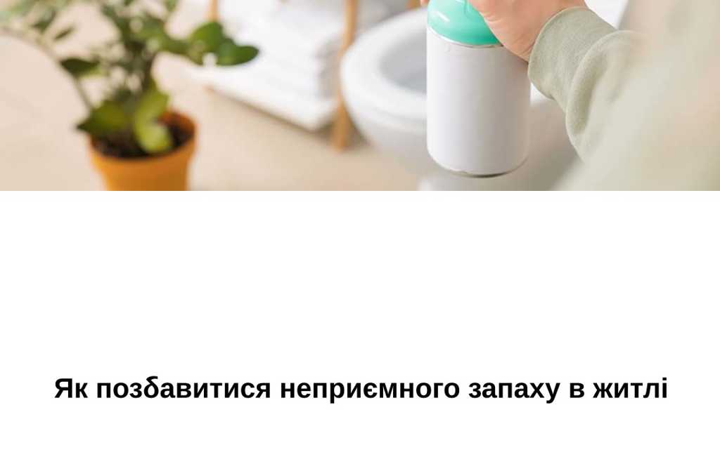 Як позбавитися неприємного запаху в житлі