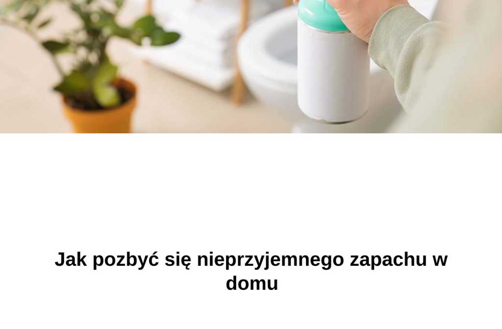 Jak pozbyć się nieprzyjemnego zapachu w domu