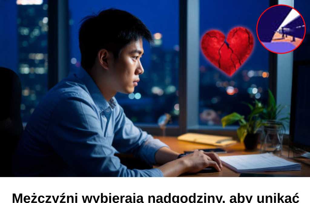 Mężczyźni wybierają nadgodziny, aby unikać powrotu do domu
