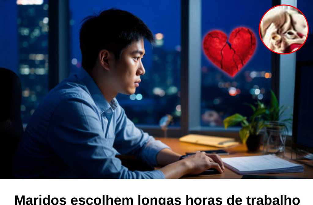 Maridos escolhem longas horas de trabalho para evitar o lar.