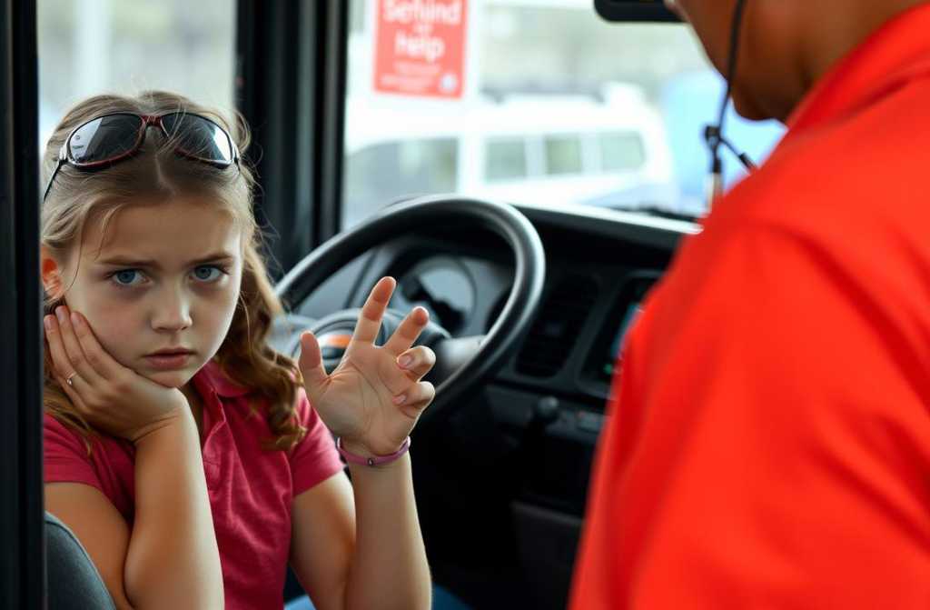 Una Niña Levantó la Mano en Señal Silenciosa en el Autobús — El Conductor Supo Qué Hacer