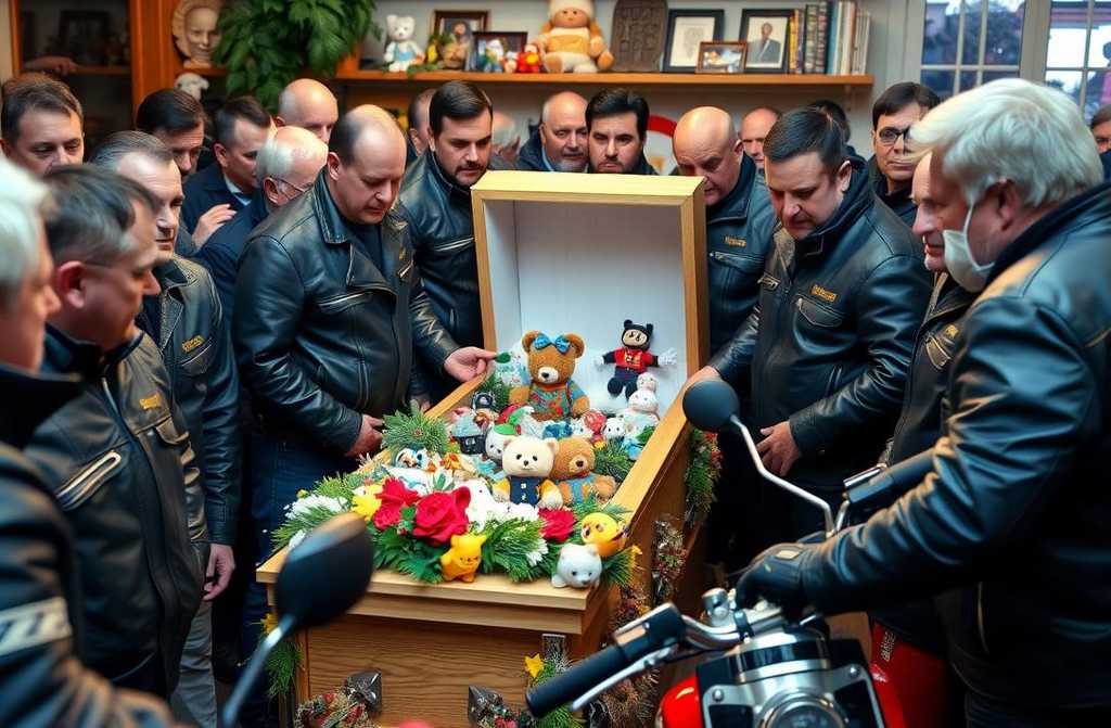 Ciclistas Dão Último Adeus a Menino que Ninguém Queria