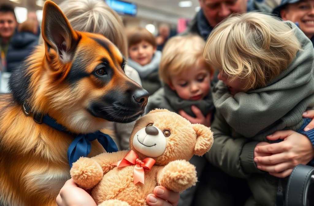 El perro policía detectó algo en el osito de peluche que dejó a todos sin palabras