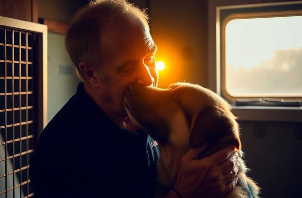 Olhos de um cão de abrigo se encheram de lágrimas ao reconhecer seu antigo dono em um estranho – o reencontro que ele esperava por uma eternidade.